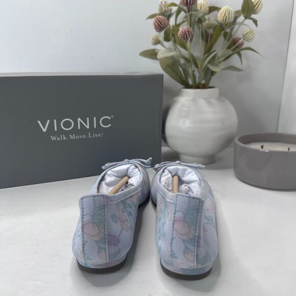Vionic Callisto Ballet Shoes H7709L1400 Arctic Ice Botanic Women's 5M NWB - Picture 4 of 10